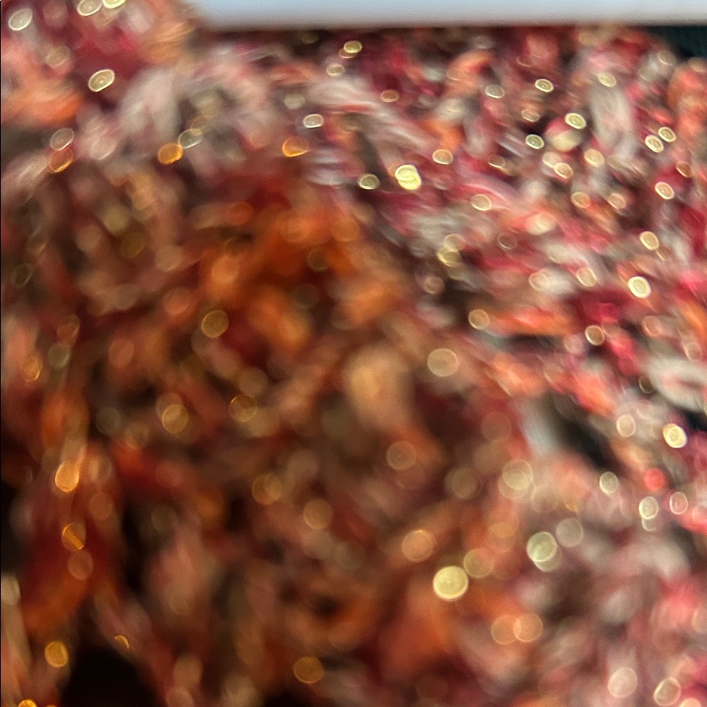 Ruby Rd. Open-Knit Copper Rust Crewneck Sweater - Picture 3 of 4